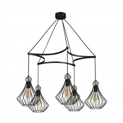 Lampa wisząca JEWEL BLACK 5xE27