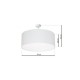 LAMPA SUFITOWA BARI WHITE 3xE27