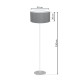 LAMPA STOJĄCA BARI GREY 1xE27