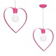 Lampa wisząca AMORE DARK PINK 1xE27