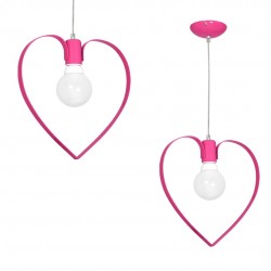 Lampa wisząca AMORE DARK PINK 1xE27