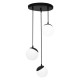 Lampa wisząca SFERA BLACK 3xE14