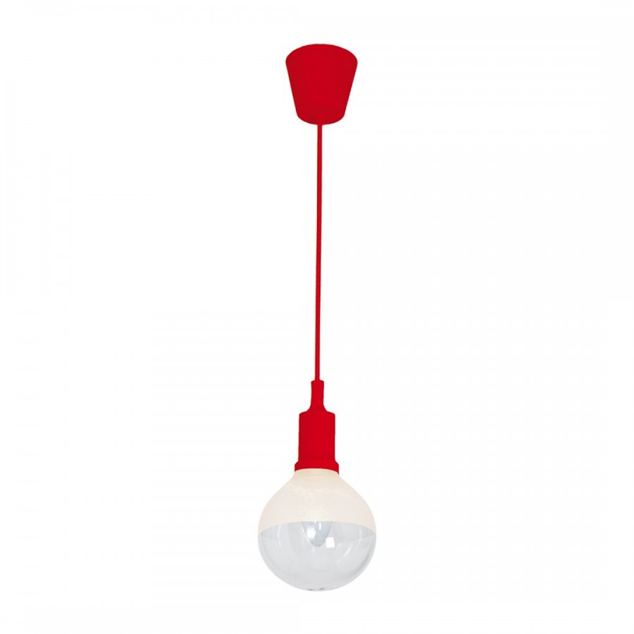 LAMPA WISZĄCA BUBBLE RED 5W E14 LED CZERWONA