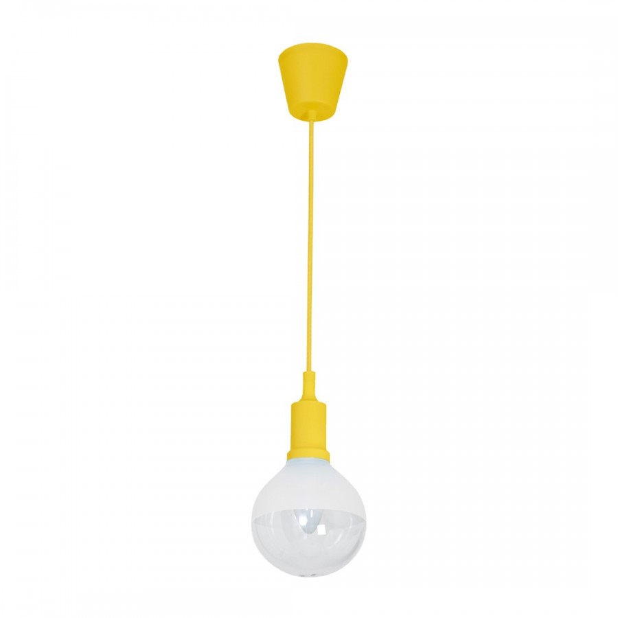 LAMPA WISZĄCA BUBBLE YELLOW 5W E14 LED