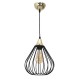 Lampa wisząca KANE BLACK 1xE27