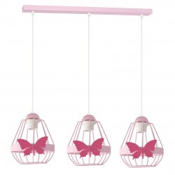 Lampa wisząca KAGO PINK 3XE27