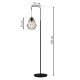 Lampa stojąca CLIFF BLACK 1xE27