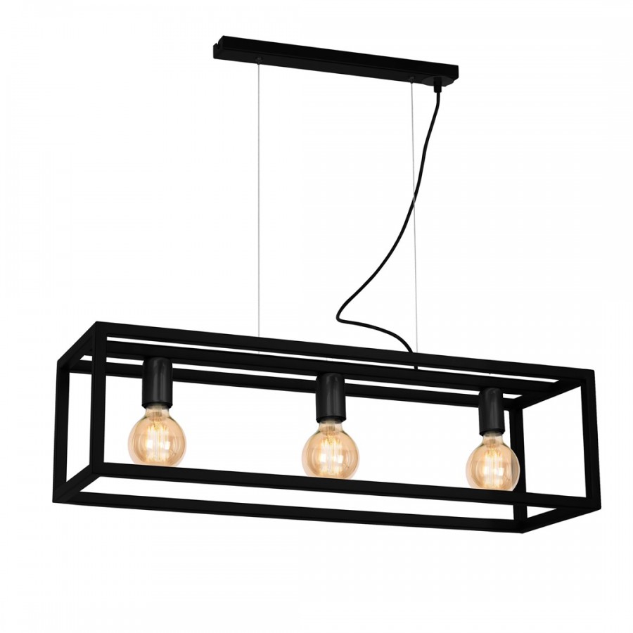 Lampa wisząca CAGE BLACK 3xE27