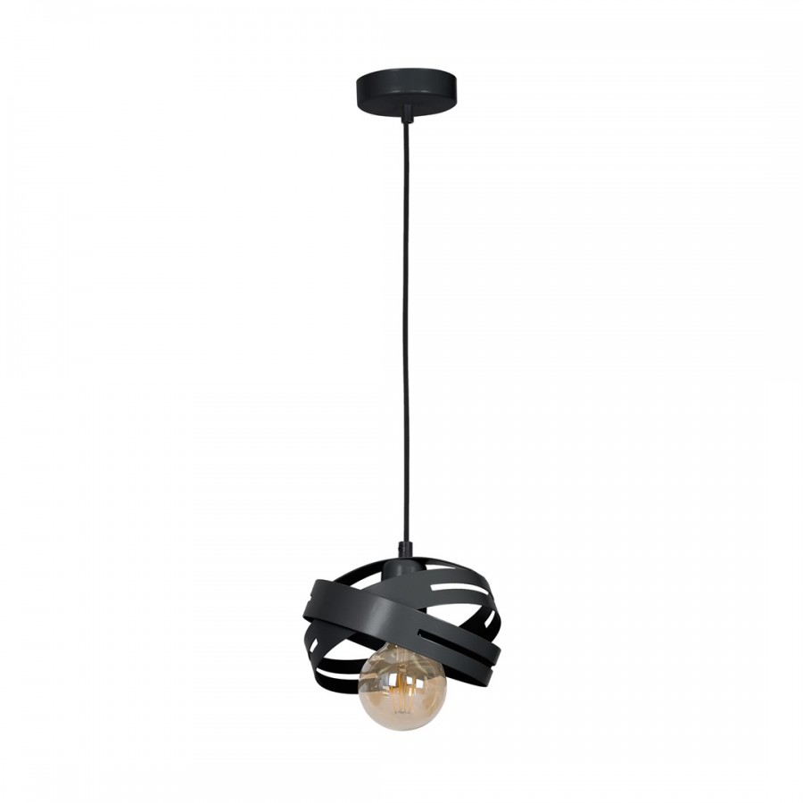 Lampa wisząca CORONA BLACK 1xE27