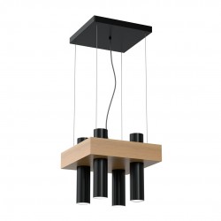 Lampa wiszaca WEST BLACK 4xGU10