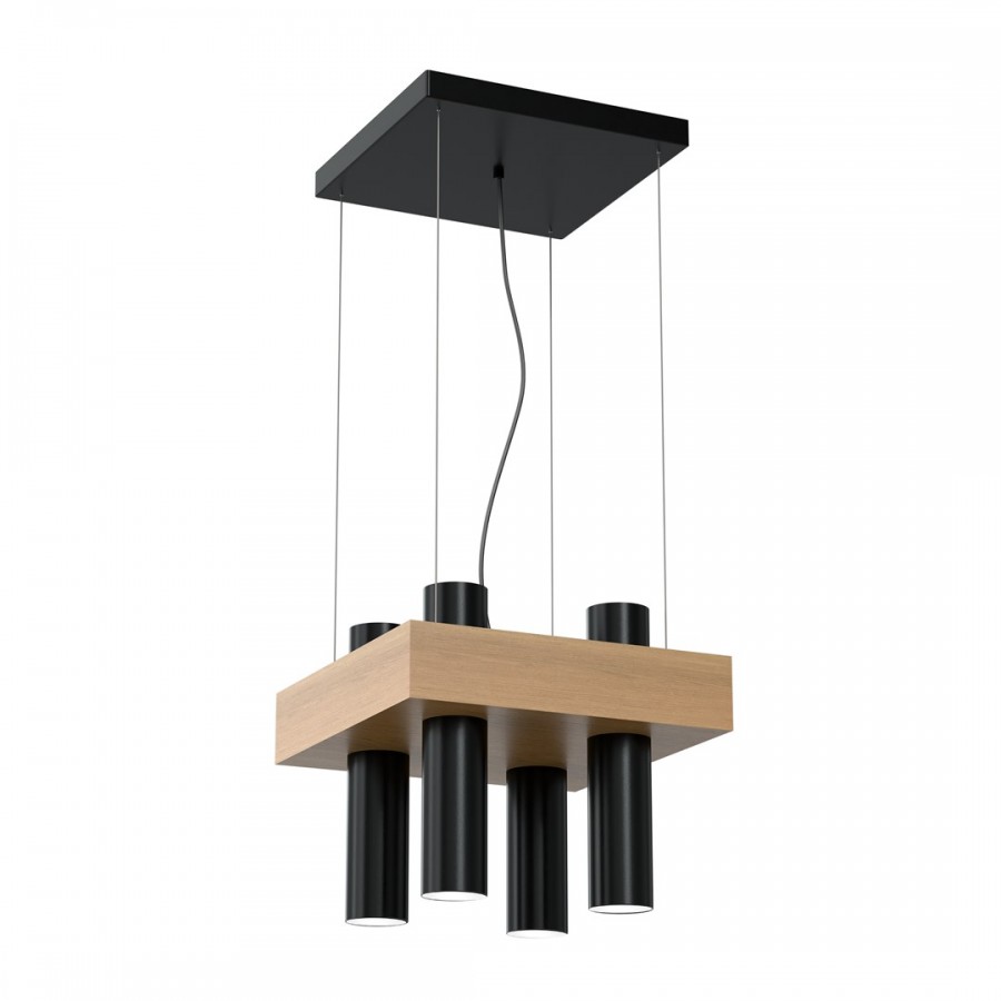 Lampa wiszaca WEST BLACK 4xGU10