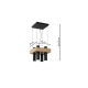 Lampa wiszaca WEST BLACK 4xGU10