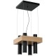 Lampa wiszaca WEST BLACK 4xGU10