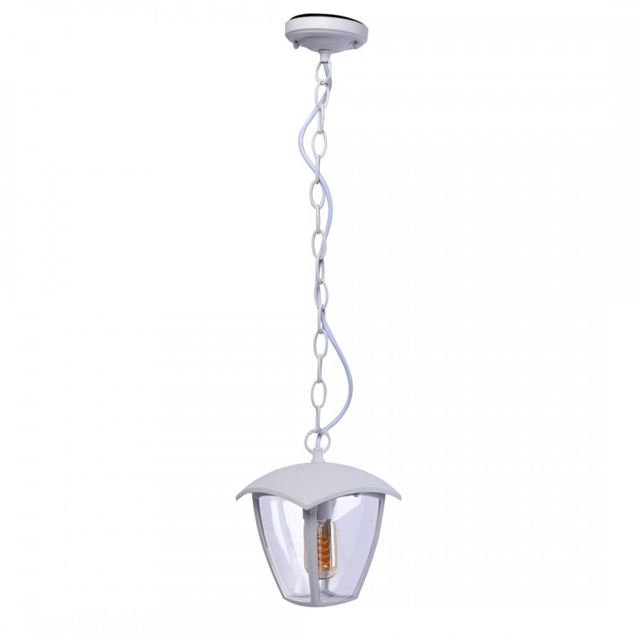 Lampa ogrodowa wisząca FOX WHITE 1xE27