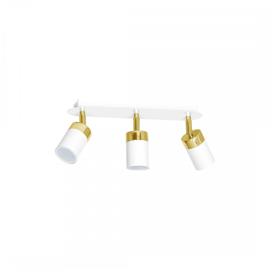 Lampa sufitowa JOKER WHITE/GOLD 3xGU10