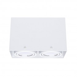 LAMPA SUFITOWA BLOCCO BIAŁA 2x7W GU10 LED