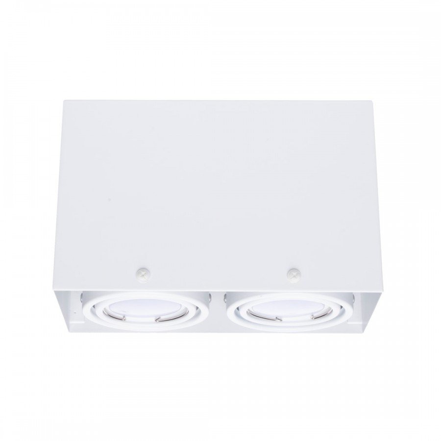 LAMPA SUFITOWA BLOCCO BIAŁA 2x7W GU10 LED