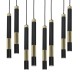 Lampa sufitowa DALLAS GOLD 8xGU10