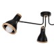 Lampa sufitowa HOLLY BLACK / WOOD 3xE27 60W