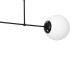 Lampa sufitowa LIMA BLACK 2xE14