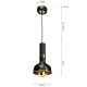 Lampa wisząca MARGO BLACK/GOLD 1xE27