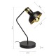 Lampa biurkowa MARGO BLACK/GOLD 1E27