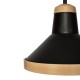 Lampa sufitowa SALMA BLACK / WOOD 3xE27 60W