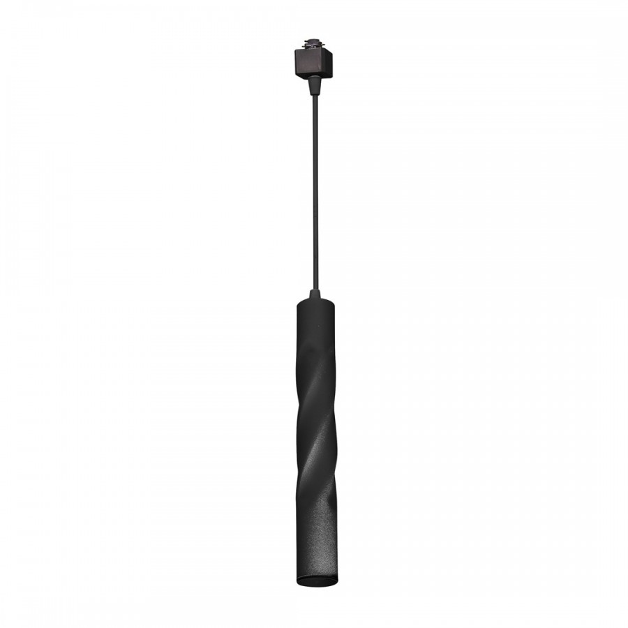 TRACK LIGHT PENDANT TWISTED BLACK 3W LED